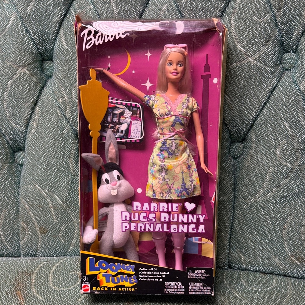 Vintage 2003 Looney Tunes Barbie ❤️ Bugs Bunny Pernalonga NIB / Box Has Issues